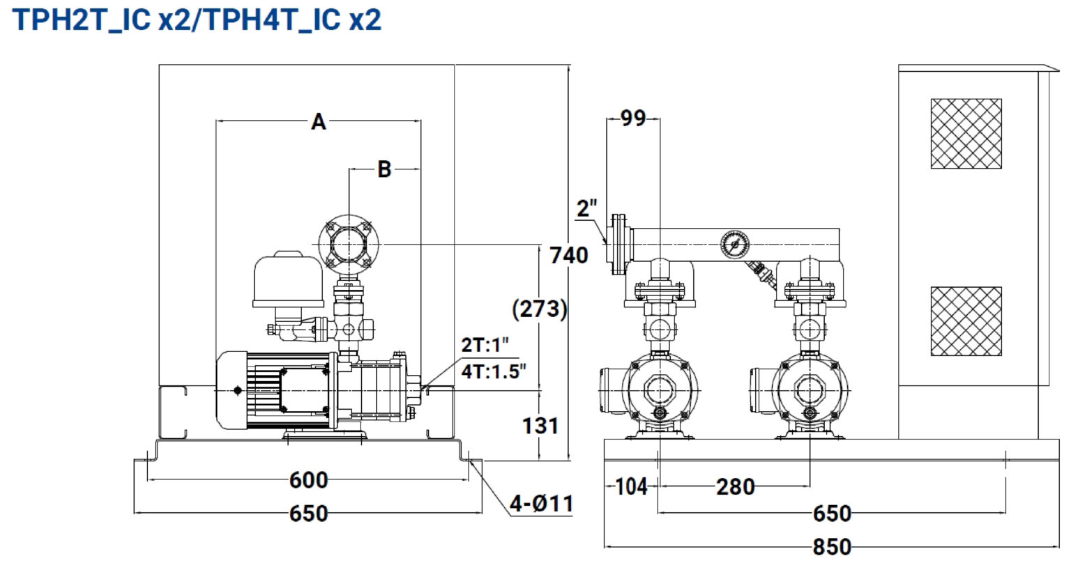 TPH2T.4T ICx2 材積圖(內銷)