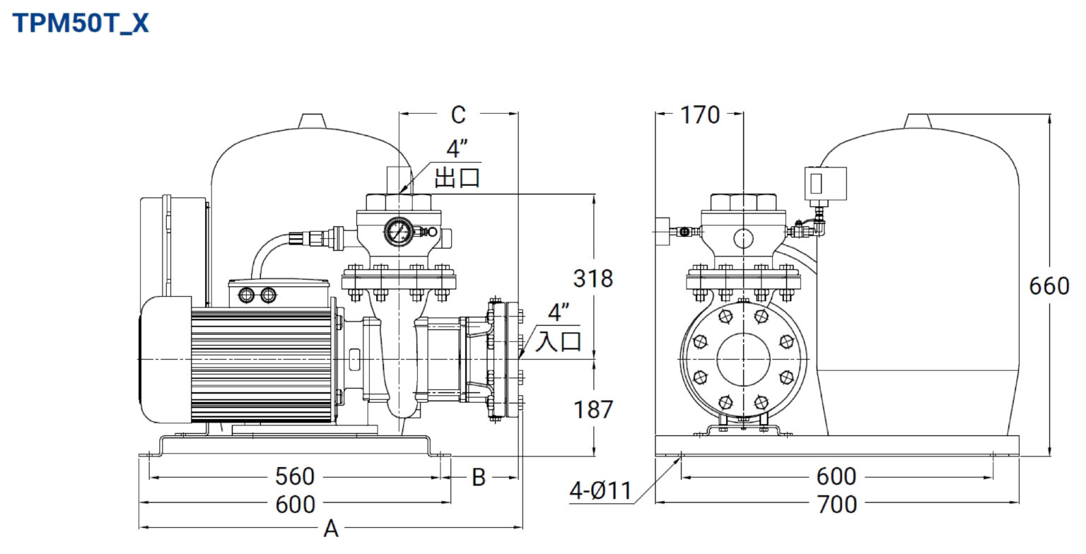 TPM50T X 材積圖(內銷)