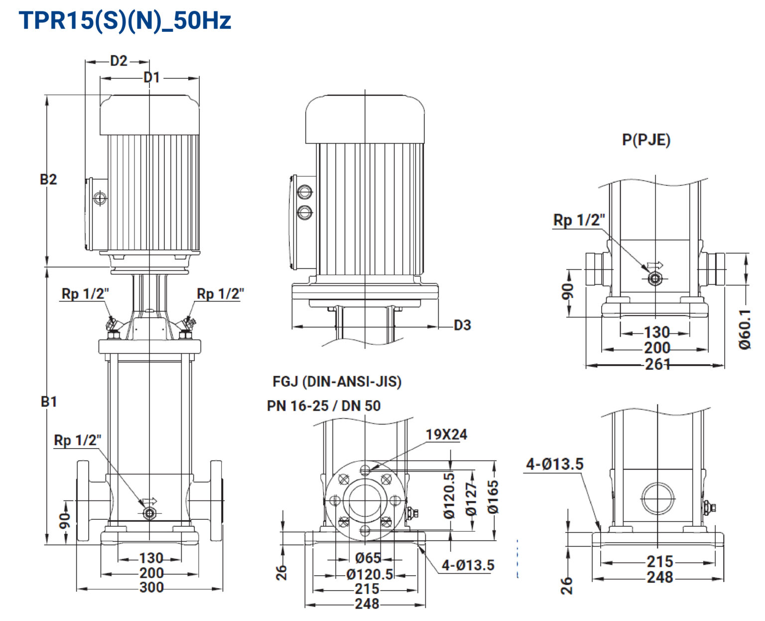 TPR50Hz材積_新新_TPR15(S)(N)_50Hz