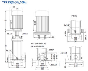TPR50Hz材積_新新_TPR15(S)(N)_50Hz