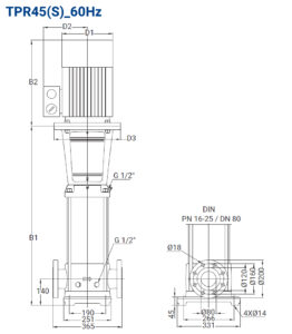 TPR60Hz材積_TPR45(S)_60Hz