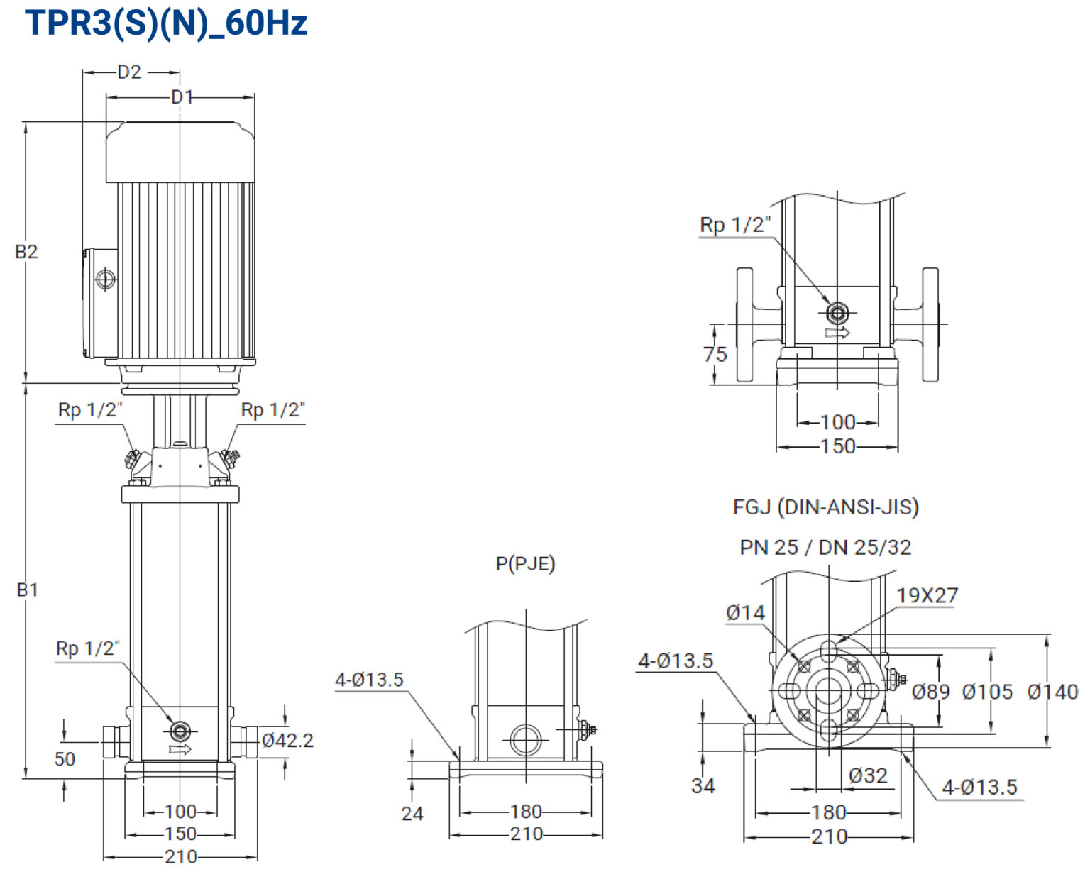 TPR60Hz材積_最新_TPR3(S)(N)_60Hz