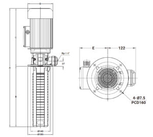 內外銷共用 TPRK1~5T 50Hz材積圖